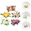 Guirlande de chandeliers artificiels, 5 pièces, fleurs décoratives, couronne de décoration pour Table à manger de mariage