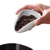 Bandeja doseadora de grãos de café, cerâmica pura, colher de chá, formato especial, design para ferramentas de barista, acessórios para máquina de café expresso