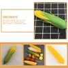 Decorative Flowers 6 Pcs Simulation Corn Decor Fake Vegetable Decorations Faux Model Plastic Po Props Corns