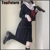 JK MUNOFOLD GIRL SUTER Student College Style Podstawowa klasa mundurowy Suit Sailor Długie rękaw Zła dziewczyna długa spódnica cosplay garnitury h2jt#