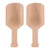 Conjuntos de utensílios de jantar 2 PCs Spoon Spoons Spoons Bath Salt Salps Mini Leaf de madeira útil para supermercado premium em casa