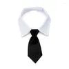 Vêtements pour chiens Pet Cat Cravate formelle Tuxedo Bow Tie Collier pour petits chats moyens Accessoires pour chiens