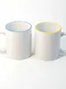 Mokken Koffie Thee- en Waterbekers Betaalbaar Huishoudelijk Reclamegeschenk Minimalistisch Wit Porselein Effen Kleur Geglazuurd