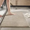 Tapis de bain moderne antidérapant, doux pour la peau, absorbant, propre, perd, Super respirant, pas de cheveux, Simple, doux, salle de bain, facile à nettoyer