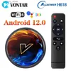 Set Top Box VONTAR H1 Android 12 TV box Allwinner H618 quad core Cortex A53 suporta 6K 4K BT Wifi6 Google Voice Media Player set-top box Q240330