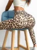 Outfit Workout Fitness Leggins Leopard Printed Outfits Yoga Pants Sexy Leggings Women High Waist Gym Wear Sports Tight Soft New
