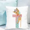 Oreiller mignon dessin animé animal alphabet impression cas fête de mariage décoration d'anniversaire canapé siège housse de coussin chambre décor à la maison Y240401