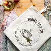 suriel Tea Co. Pattern Tote Bag, Thorns Roses Casual Canvas Shoulder Bag, Shop Bag Shopper Bag Supermarket Bag Eco J6aS#