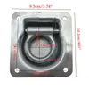 Recessed Flush Mount Lift Handle Ring Pull Hatch Deck Hinge Trailer Tie-Down Anchor Kit Lashing Anchor Hooks Trailer Truck