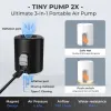 Strumenti Flextail Mini Pompa ad aria Tiny 2X Portatile Ricaricabile con Lanterna da campeggio Materassi gonfiabili elettrici ultraleggeri