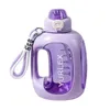 Bouteilles d'eau hydratation pendant l'exercice 1500ml bouteille de sport étanche avec lanière pour les activités de plein air Camping sans Bpa