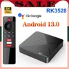 Décodeur Rockchip RK3528 quad core 64 bits Cortex A53 X88 mini 13 TV Box Android 13 ATV UI prend en charge la vidéo 8K 4K 60f WiFi 6 BT5.0 décodeur Q240331