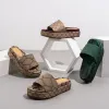 Plataforma de diseñador Slide g Sandalias Moda Diapositivas de lujo Zapatillas de marca para mujeres Chanclas de playa calientes Sandalias planas Zapatos de tacones bajos