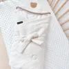 Mantas de algodón tejido para bebés colcha nacida resorte e invierno nacidos