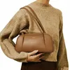 Marka oryginalne zaprojektowane prawdziwe skórzane torebki na ramię stylowe bostowe torebka skórzana torebka duża pojemność Busin #3074 M3QH #