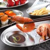 Bowls 2 PCS Condiment Sauce Dish Cheese Container Chip & Dip Serving Stainless Steel Dipping