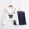 Kobiety Summer Dr zestaw japoński JK Preppy Style Sailor School Girls Girl