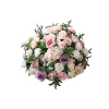 Décoration de fête Taille personnalisée Boule de fleur Grande largeur Rose Violet Pièce maîtresse artificielle pour table route plomb 211 livraison directe maison G Dhovp