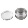 Bouteilles de stockage 12 paquets de boîtes de 80 ml contenants de thé boîte en aluminium pot à lèvres rond en métal avec bouchon à vis pour