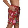 Shorts pour hommes Hommes Board 2024 Hawaii Swim Trunks Cool Northeast Big Flower Confortable Surf Oversize Beach