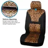 Uppgradera Autoyouth -bilomslag - Leopardmönster Integrerad Auto Cover Hot Sale Flanell Fabric 2 Pieces For Front Driver Seat