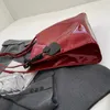 red Patent Leather Large Capacity Tote Bag Classic Texture Shoulder Underarm Bag Lady 2024 Fall Winter New Fi Commuter Pack t9eB#