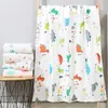 Blankets Swaddling Ddling Baby Blanket Born Gauze Soft Solid Bedding Set Cotton Quilt 6 Layer 110X110Cm Towelblankets Drop Delivery Ki Dhos0