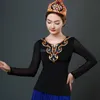 2024 Sommer Herbst Neue Tanzaufführung Chinesische traditionelle Folk-Bühne Dancewear Festival Xinjiang Tanzoutfit y8yM #