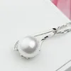 Kedjor över gränserna för mode smycken silver färg skal pärlhänge dam's clavicle halsband