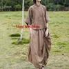 Hauts traditionnels chinois en lin Cott pour femmes, vêtements élégants Hanfu Qriental Tang Dr, couleur unie, col montant, T-shirt rétro A66P #