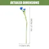 Decorative Flowers 2 Pcs Simulation Car Cornflower Vases Home Decor Floral Bouquet Picks Dining Table