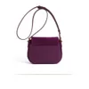 luxueux Ins Chic haut de gamme petit sac à rabat de selle en daim mat femmes sac à bandoulière violet automne sac à main à usage quotidien e5Lx #