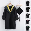 1 Set Academic Dr Polyester Graduati Uniform Duurzaam Uniek Elegant Feestelijk Touch Graduati Dr voor Unisex j1Ez #