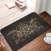 Carpets Bath Non-Slip Carpet Triple Moon Goddess Gold Star And Flannel Mat Entrance Door Doormat Home Decoration Rug