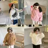 Jackets 2024 Wholesale Girls Boys Fleece Thicken Coat Winter Cotton Fashion Full Sleeve Kids Jacket 1-7 Years