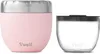 Bols 2-en-1 Nesting 21,5 oz Topaze Rose Grand Bol à mélanger en bois Assiette en émail transparent Tournesol My Me