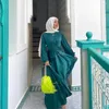 Abbigliamento etnico Estate Abaya in raso per le donne Abito hijab avvolgente musulmano Eid Ramadan Abaya Dubai Abiti africani Turchia Caftano modesto islamico