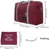 foldable Travel Duffel Bag for Airlines Carry Bag for Women and Girls Lightweight Large Capacity Sports Weekend Trip Overnigh g22C#