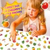 Presentförpackning 50st realistiska frukter grönsaker anteckningsbok klistermärken barn pusseligenkänning för bagage bärbar dator telefon fodral mugg dekoration