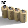 R7 Brand SC 2200mAh 1.2V Bateria recarregável 1,2 V Sub C Ni-CD Cell com abas de soldagem para a bateria da chave de fenda elétrica