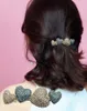 Barrettes à cheveux Barrettes Chimère Vintage Strass Coeur Coréen Bijoux De Luxe Pour Femmes Dames Paillettes Cristal Pin Drop Livraison Hairjew Otqut