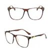 Men Women Fashion Eyeglasses on Frame اسم العلامة التجارية مصمم العلامة التجارية العادي نظارات نظرية بصرية قصر النظر Oculos H399