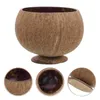 Bowls Multipurpose Coconut Shell Bowl Banquet Home Decor Hawaii Party Cups Household Fruit