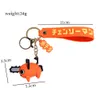 Fashion Cartoon Movie Charakter Keychain Gummi und Schlüsselring für Rucksackschmuckschlüsselkette 083543