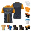 Vestuário f1 f1 fórmula 1 traje de camiseta de camiseta equipe de trabalho roupas de camiseta shortsleeeved