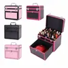 new Brand Makeup Box Artist Profial Cosmetic Cases Make Up Tattoo Nail Multilayer Toolbox Storage Essential Oil Organizer v8Bc#