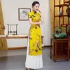 Etniska kläder Kvinnor Vietnam Traditionell klädkvinna Vietnamesisk ao dai Long Cheongsam qipao Robe Orientale Party Dresses China Drop d otf4i