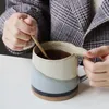 Tasses japonaises rétro Stoare tasse à café avec poignée tasse à eau en céramique après-midi tasse à thé petit déjeuner lait ménage