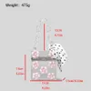 Spring/Summer Transparent Acrylic Flower Box Bag Fashionable Banquet Scarf Jelly Bag Lipstick Change Box Bag