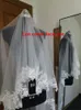 2023 PRAWDZIWE zdjęcia białe/kość słoniowa Washing LG Comba koronkowa Mantilla Cathedral Bridal Veils Wedding Acries veu de noiva g3i5#